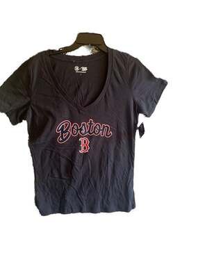 Boston Red Sox Campus Lifestyle Women's V-Neck Graphic T-Shirt
